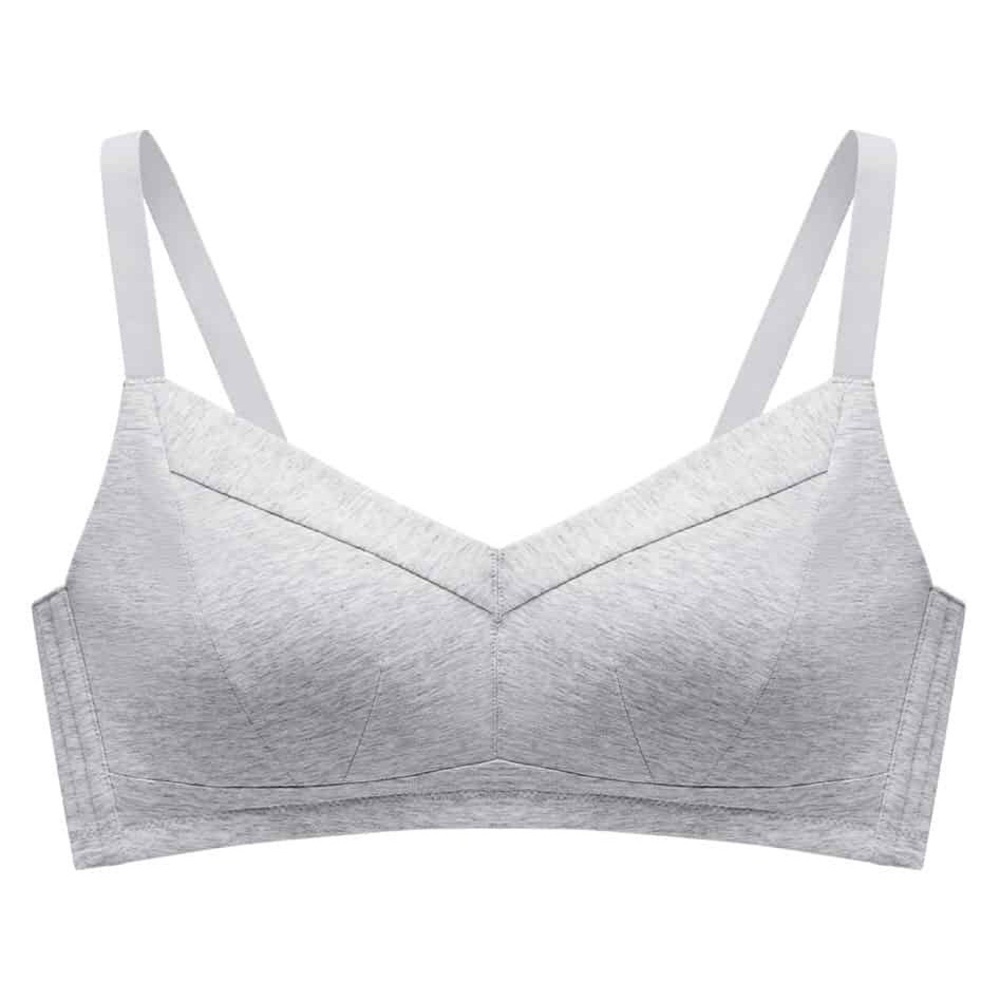 Cotton Heather Wireless Full Coverage Bra from Understance
